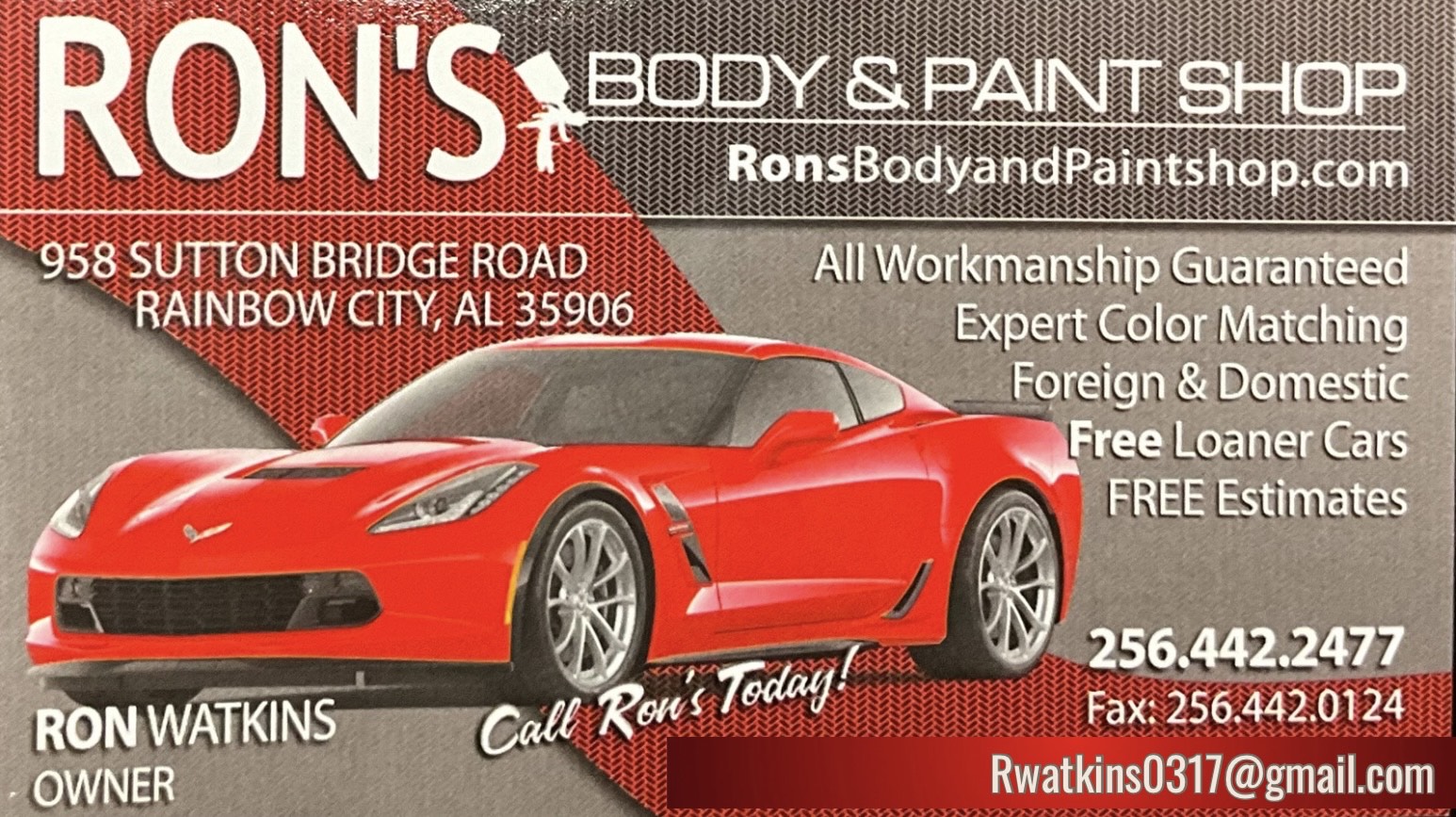 ron's body and pain shop